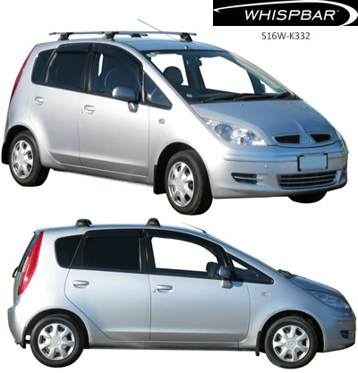 Yakima Whispbar roof racks Mitsubishi Colt